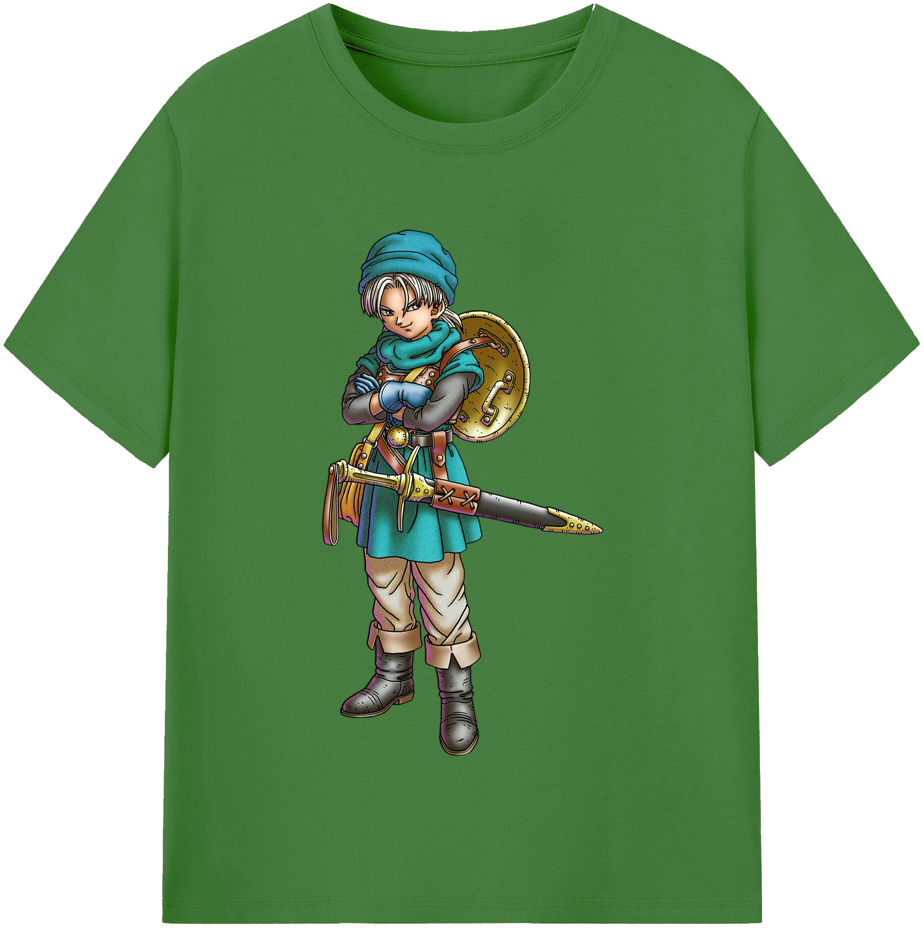 （画像用） ドラゴンクエスト Doragon Kuesuto Dragon Quest レディースカジュアルプリントTシャツ（綿100％）